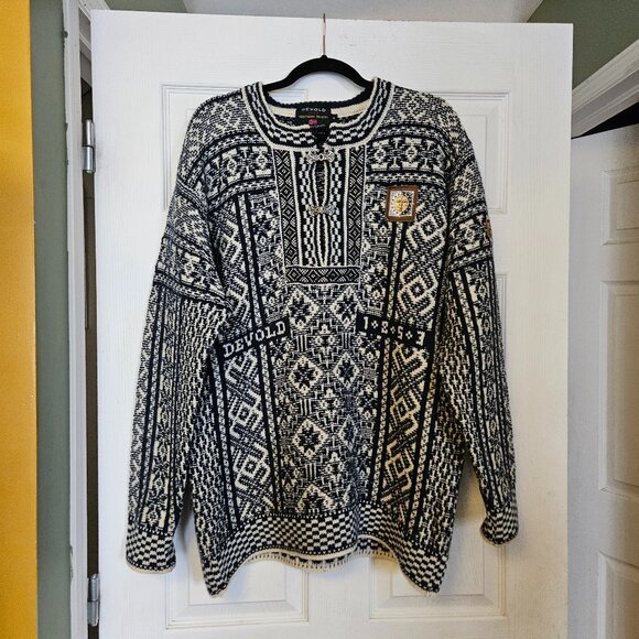 Devold of Norway 1853 Vintage 100% Wool Nordic Sweater (S) - Picture 1 of 16